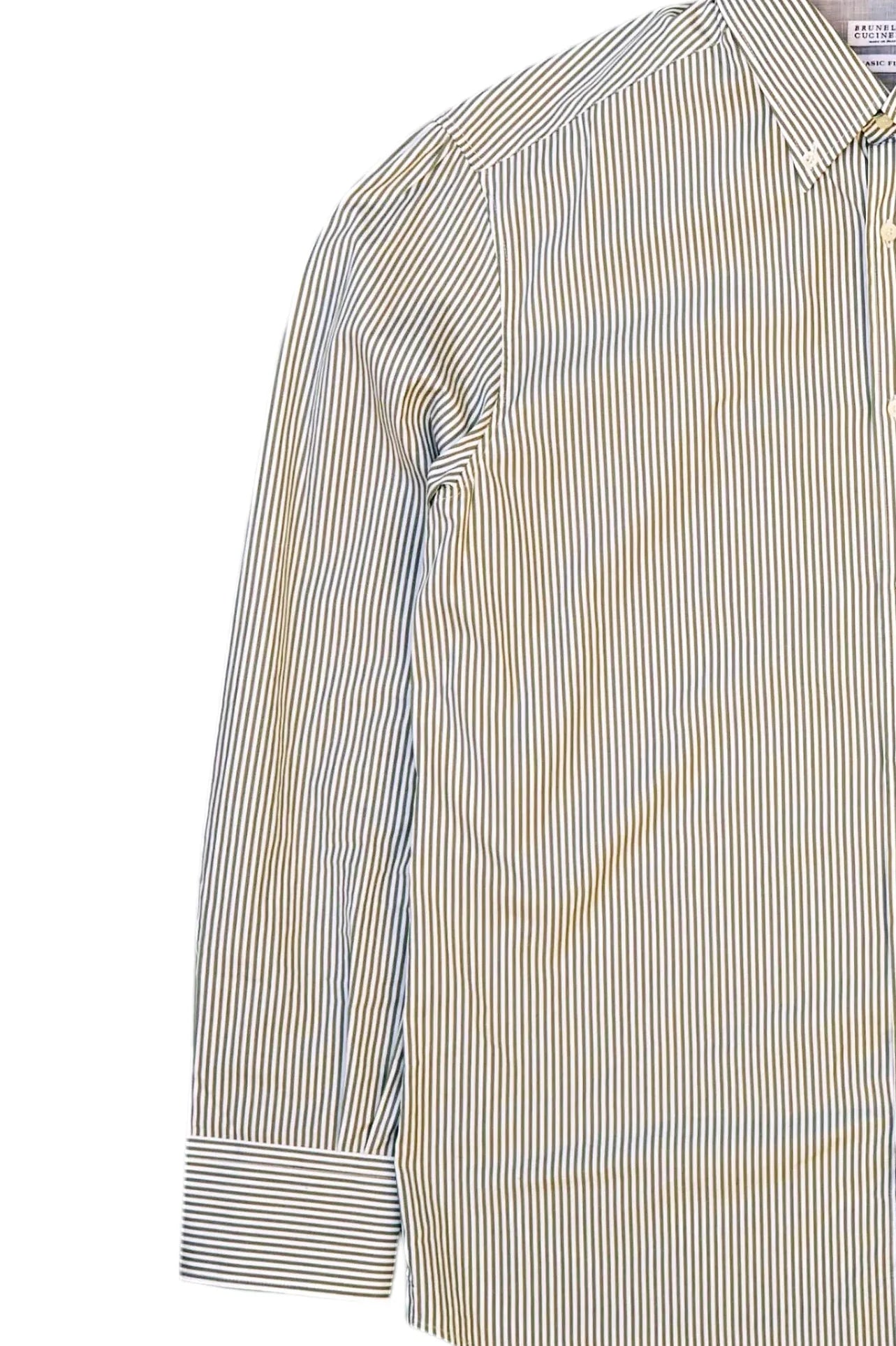 Brunello Cucinelli Striped lengthwise fine Shirt XXL