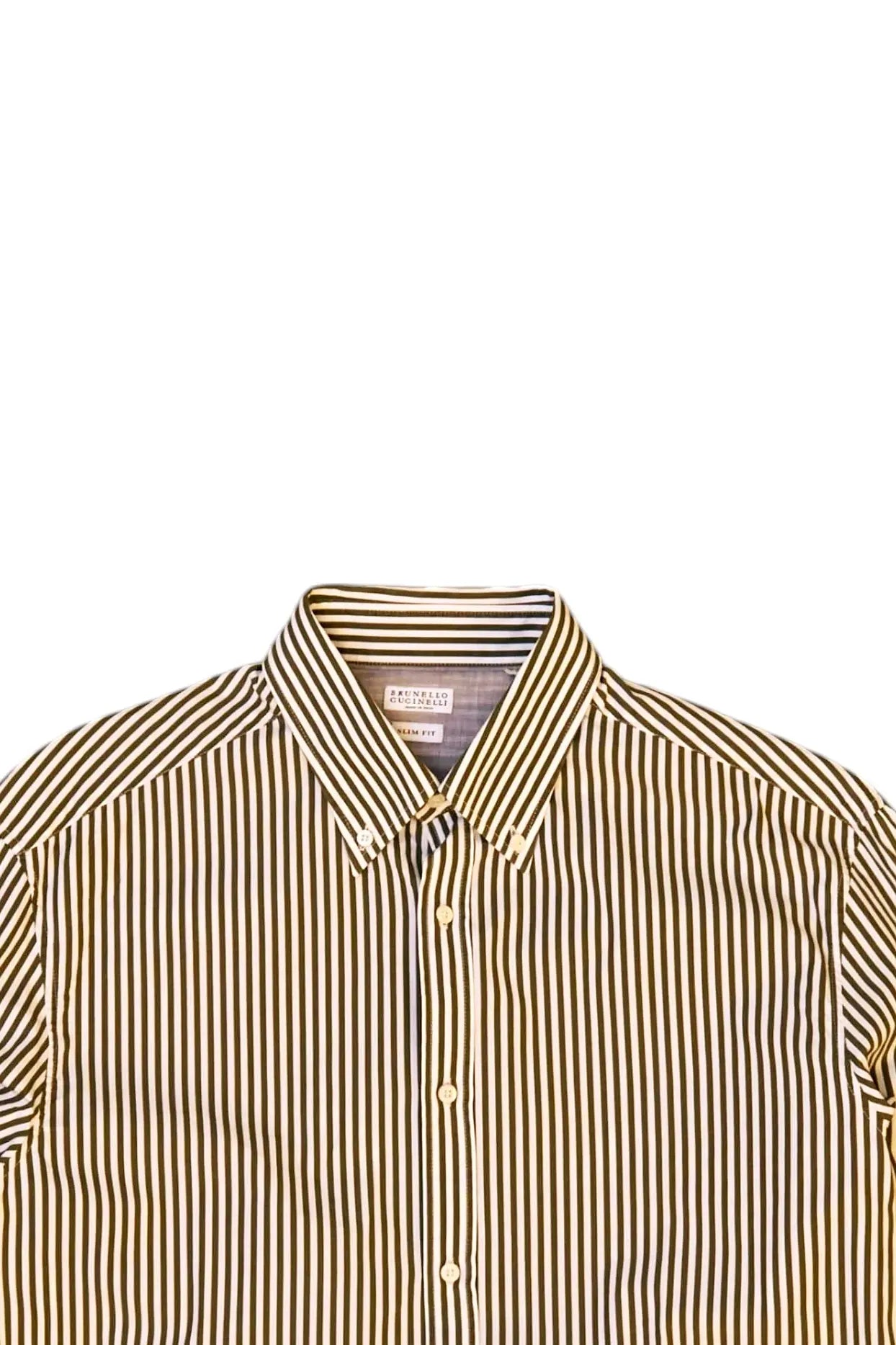 Brunello Cucinelli Striped lengthwise thick Shirt XXL