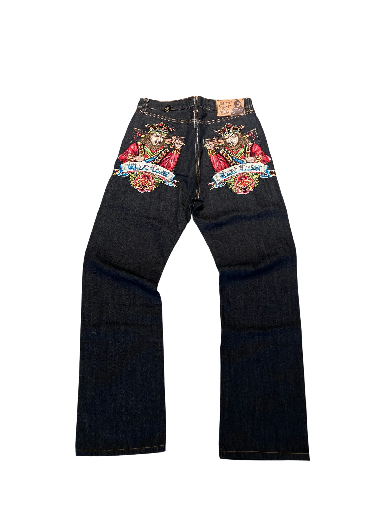 Christian Audigier Pants 30/ 34 Blue