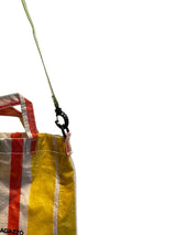 Red, yellow and green woven bag Yellow