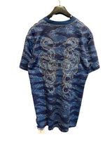 Blue Tiger Print T-Shirt Blue