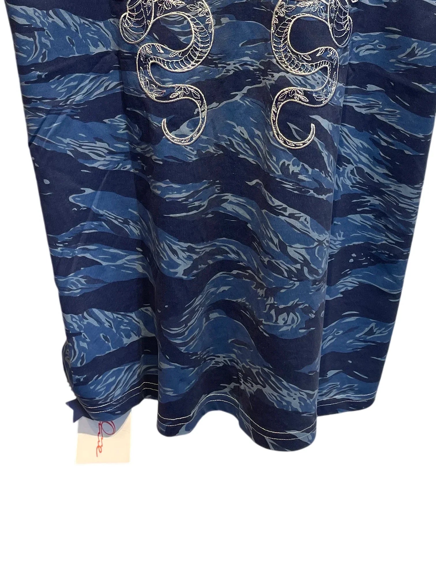 Blue Tiger Print T-Shirt Blue