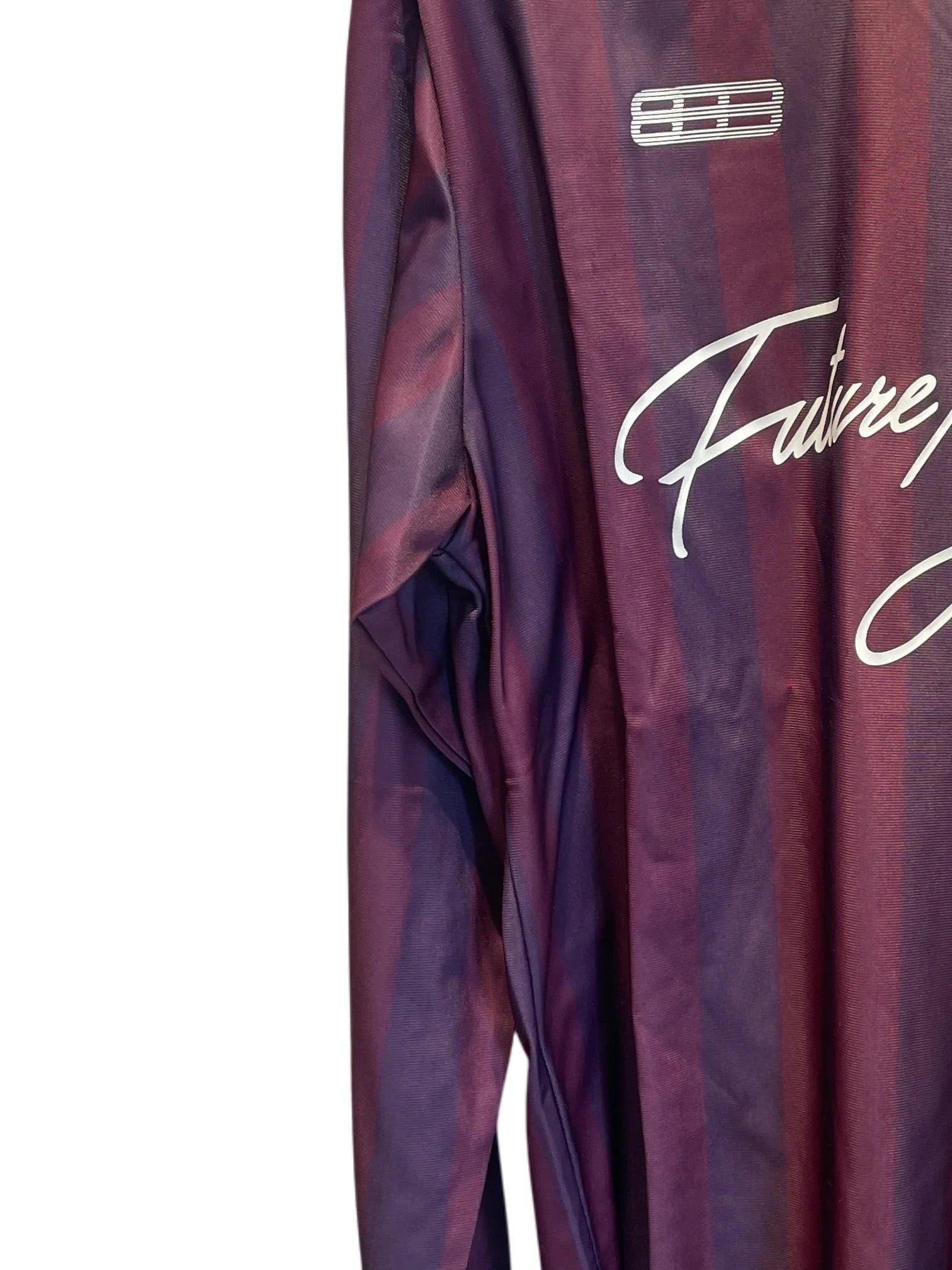 Purple Striped POLO Long Sleeve Jersey Purple