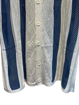 96 patchwork short-sleeved shirt White