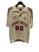 Apricot 80 mesh POLO shirt White