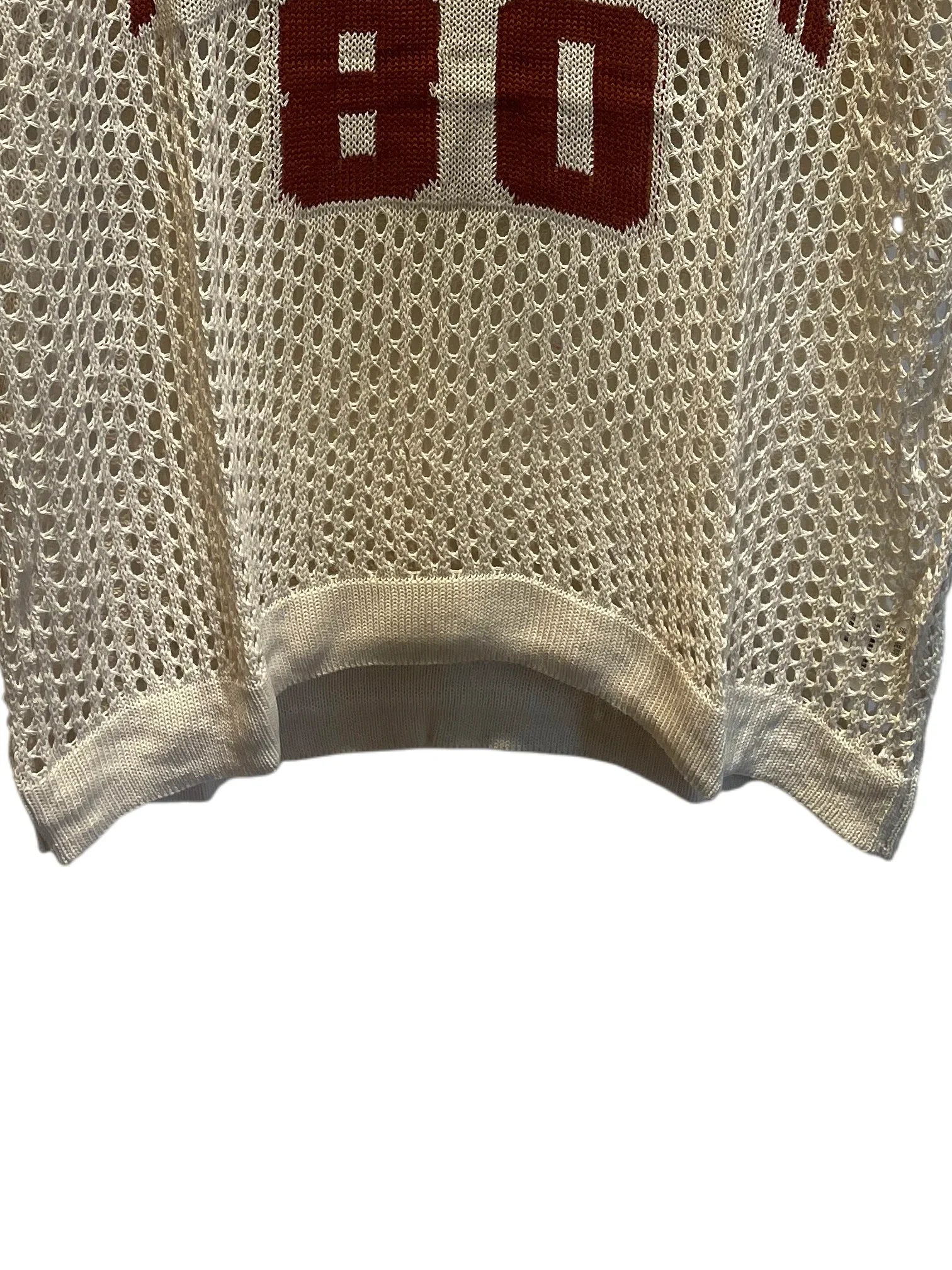 Apricot 80 mesh POLO shirt White