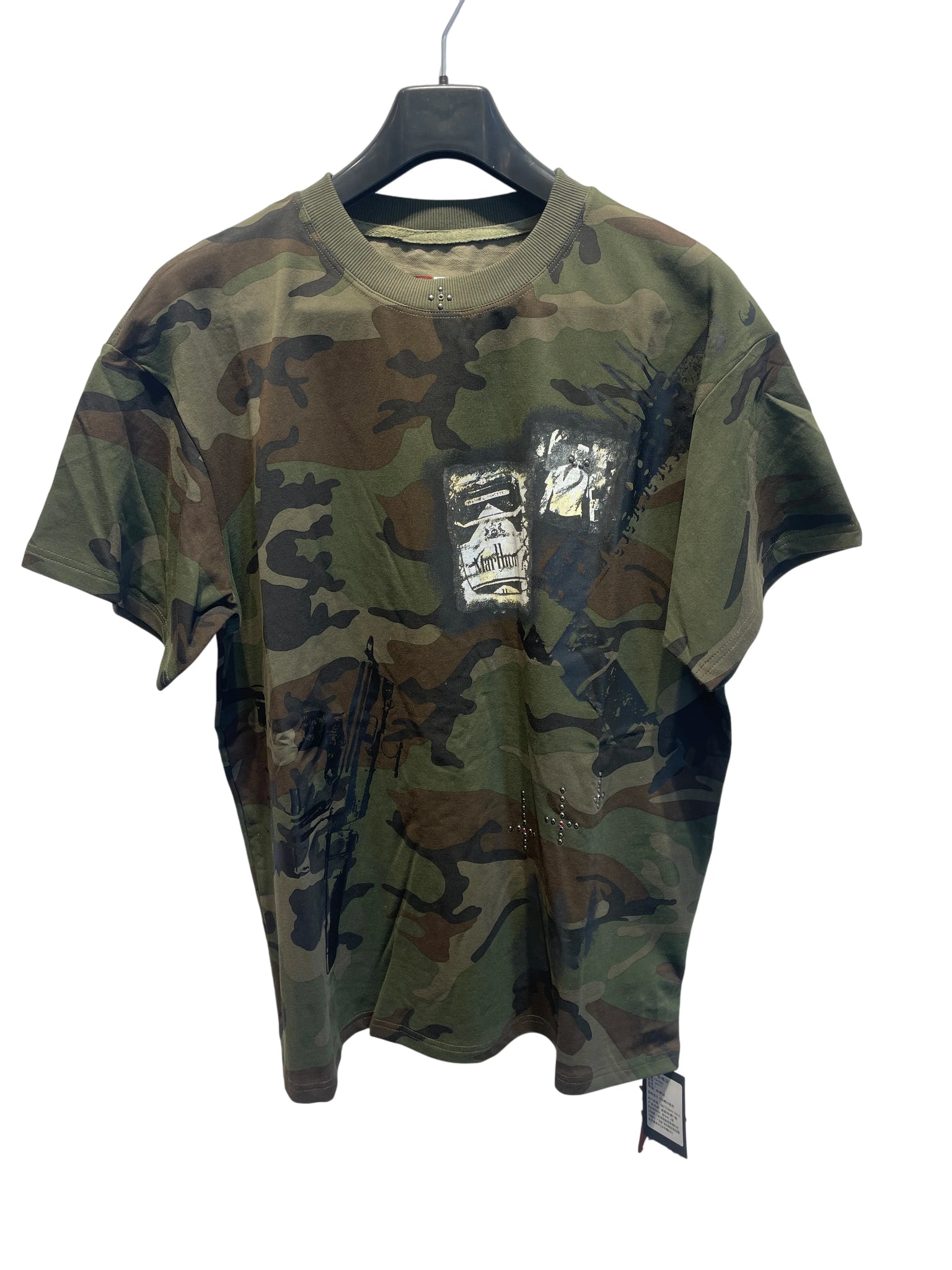 Camouflage patch T-shirt Green