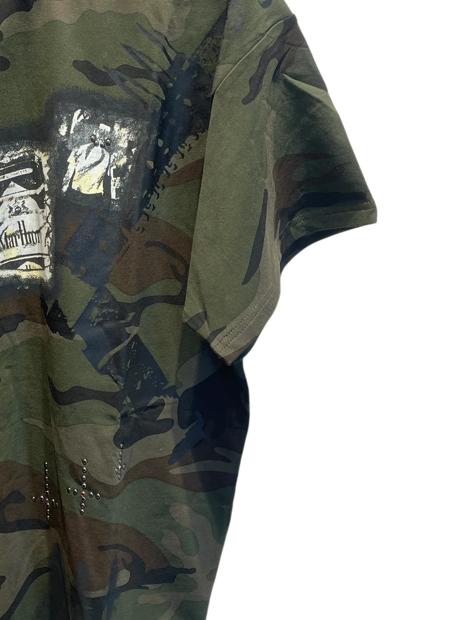Camouflage patch T-shirt Green