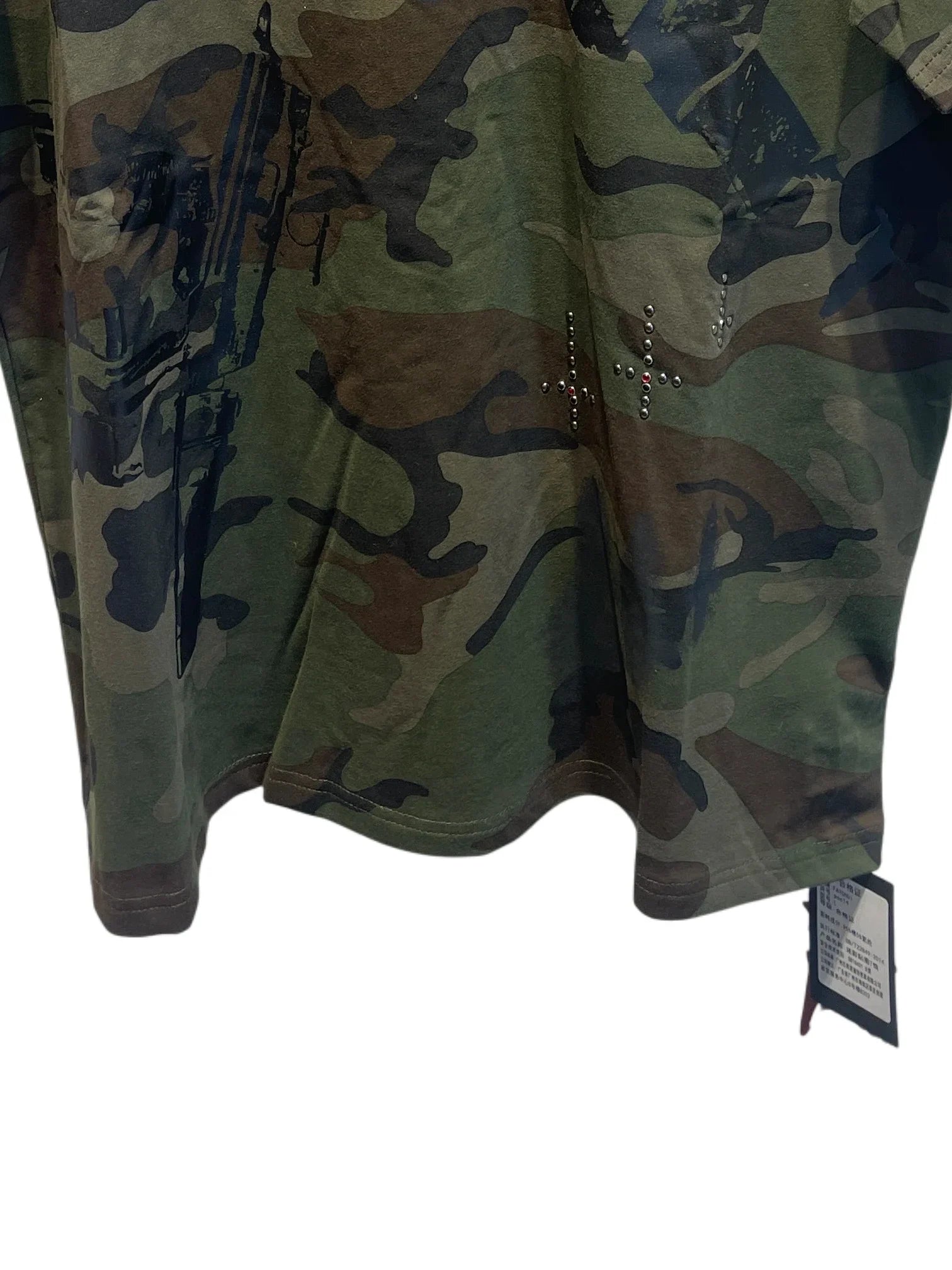 Camouflage patch T-shirt Green