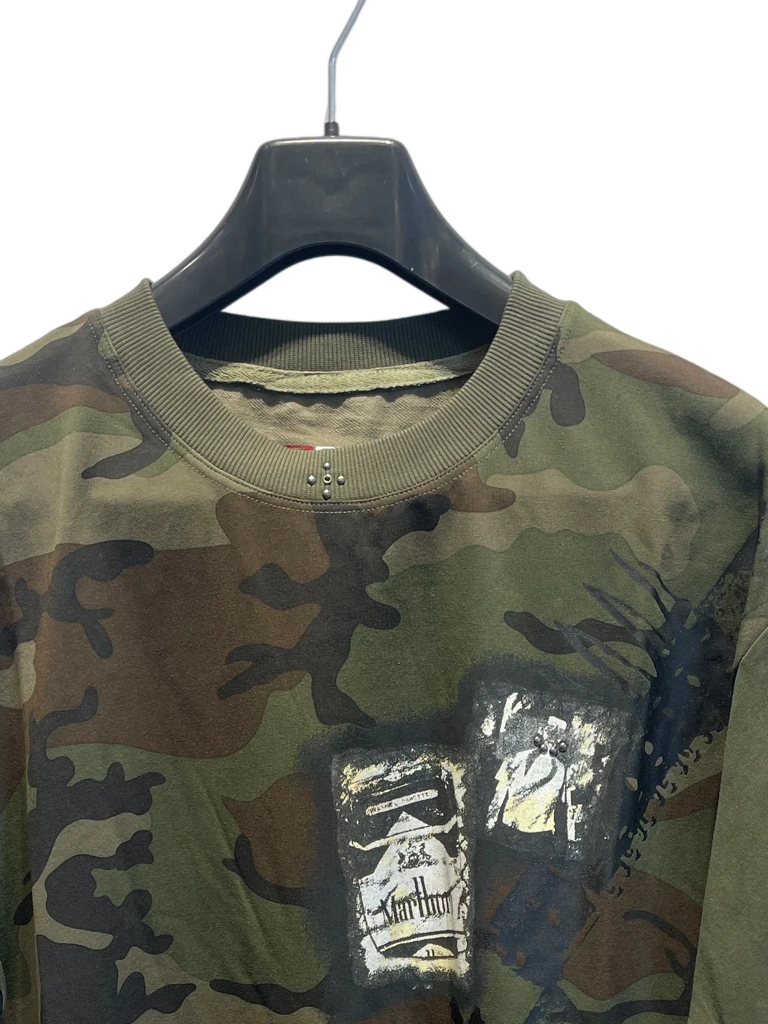 Camouflage patch T-shirt Green