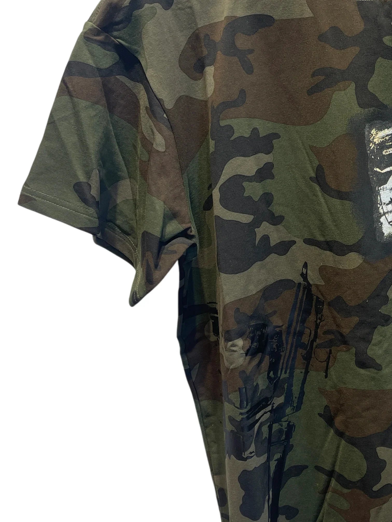 Camouflage patch T-shirt Green