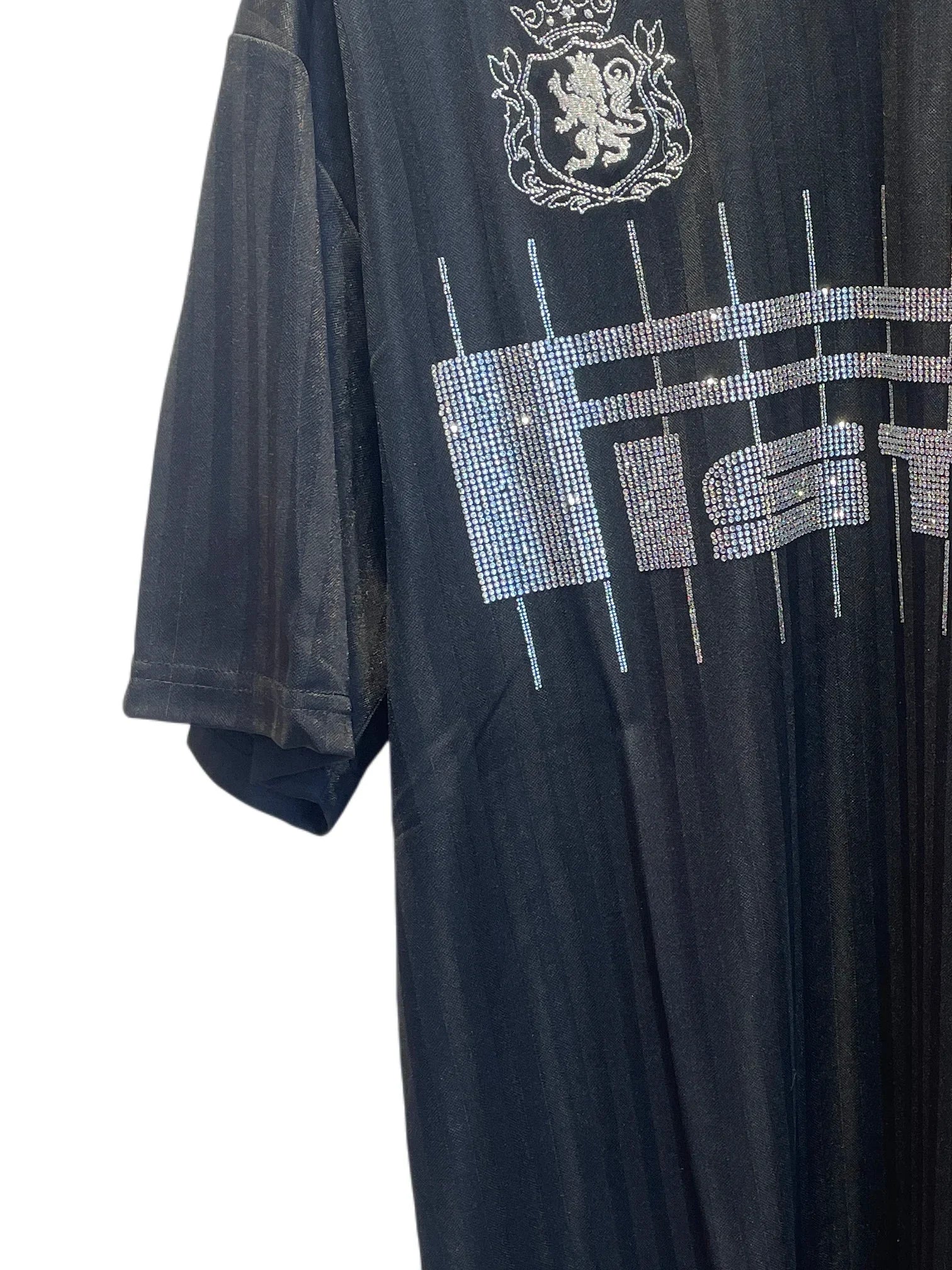 Slogan Diamond Sports POLO Shirt Black