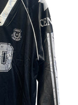 80 silver black American long sleeve Black