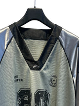 80 silver gray American long sleeve Silver
