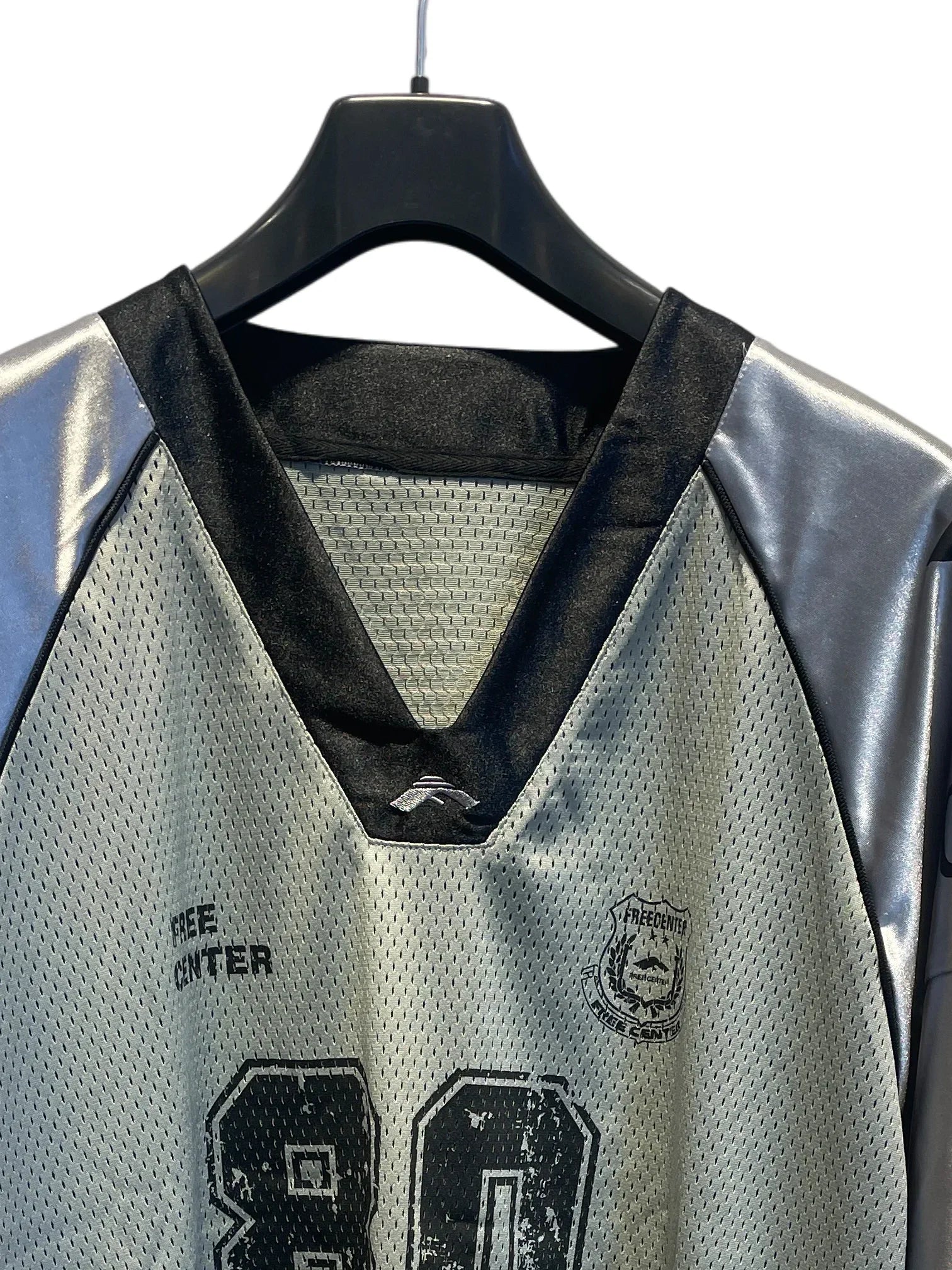80 silver gray American long sleeve Silver