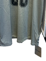 80 silver gray American long sleeve Silver