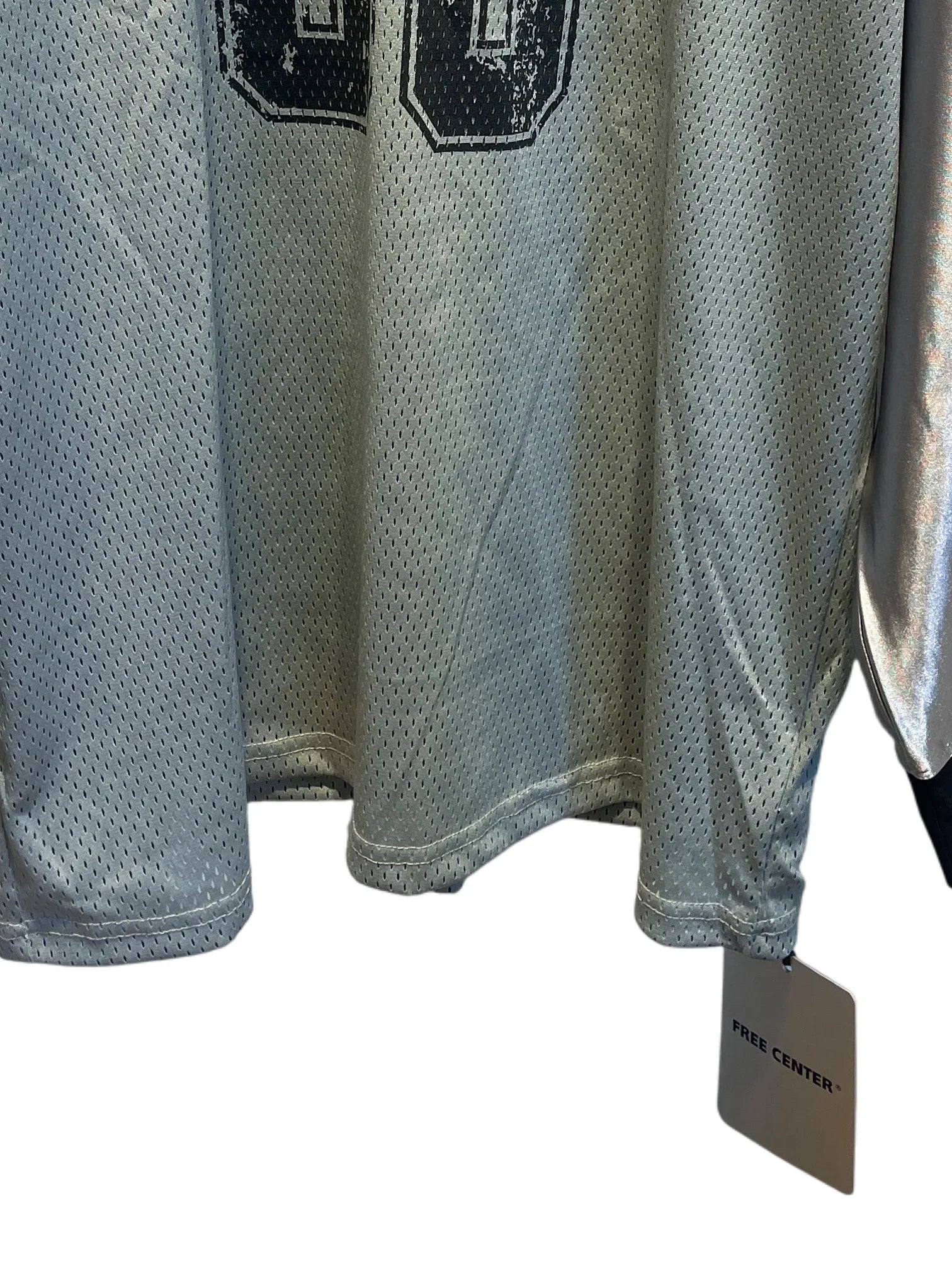 80 silver gray American long sleeve Silver