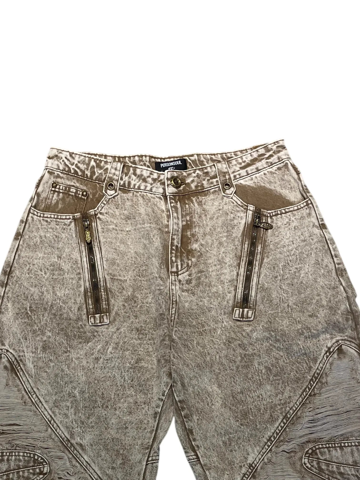Apricot Broken Jeans Brown