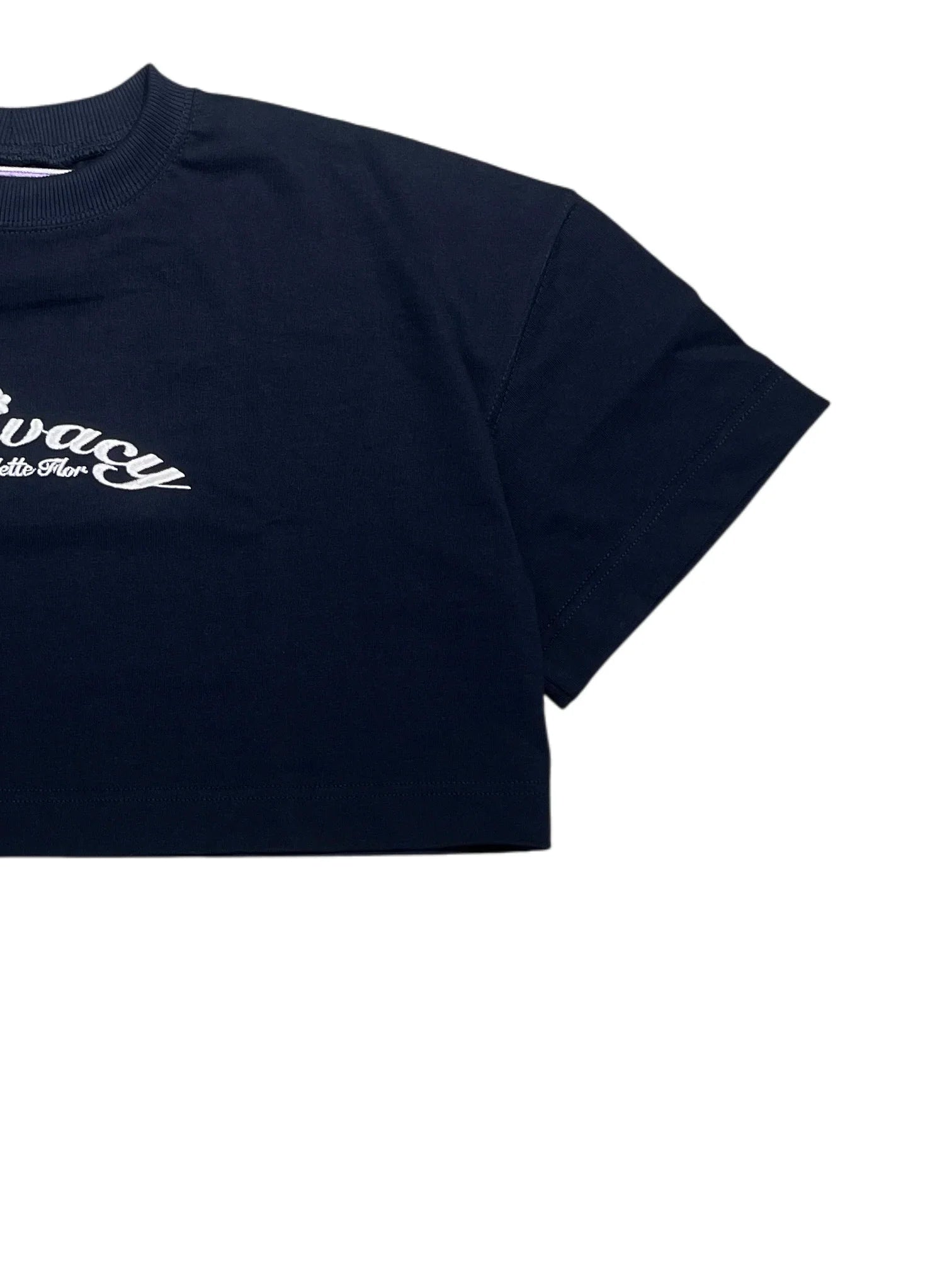 Violette Flor Cropped T-shirt Blue