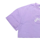 Violette Flor Cropped T-shirt Purple