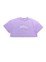 Violette Flor Cropped T-shirt Purple