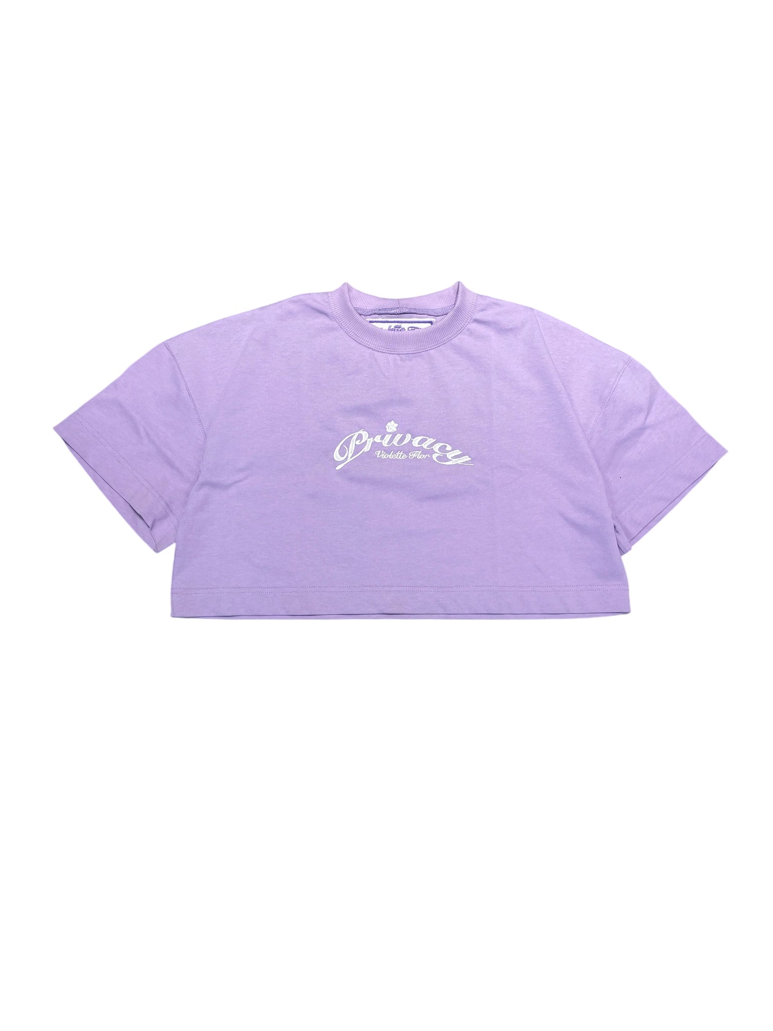 Violette Flor Cropped T-shirt Purple
