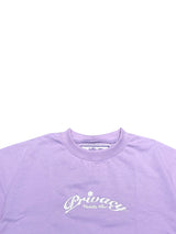 Violette Flor Cropped T-shirt Purple