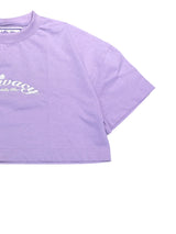 Violette Flor Cropped T-shirt Purple