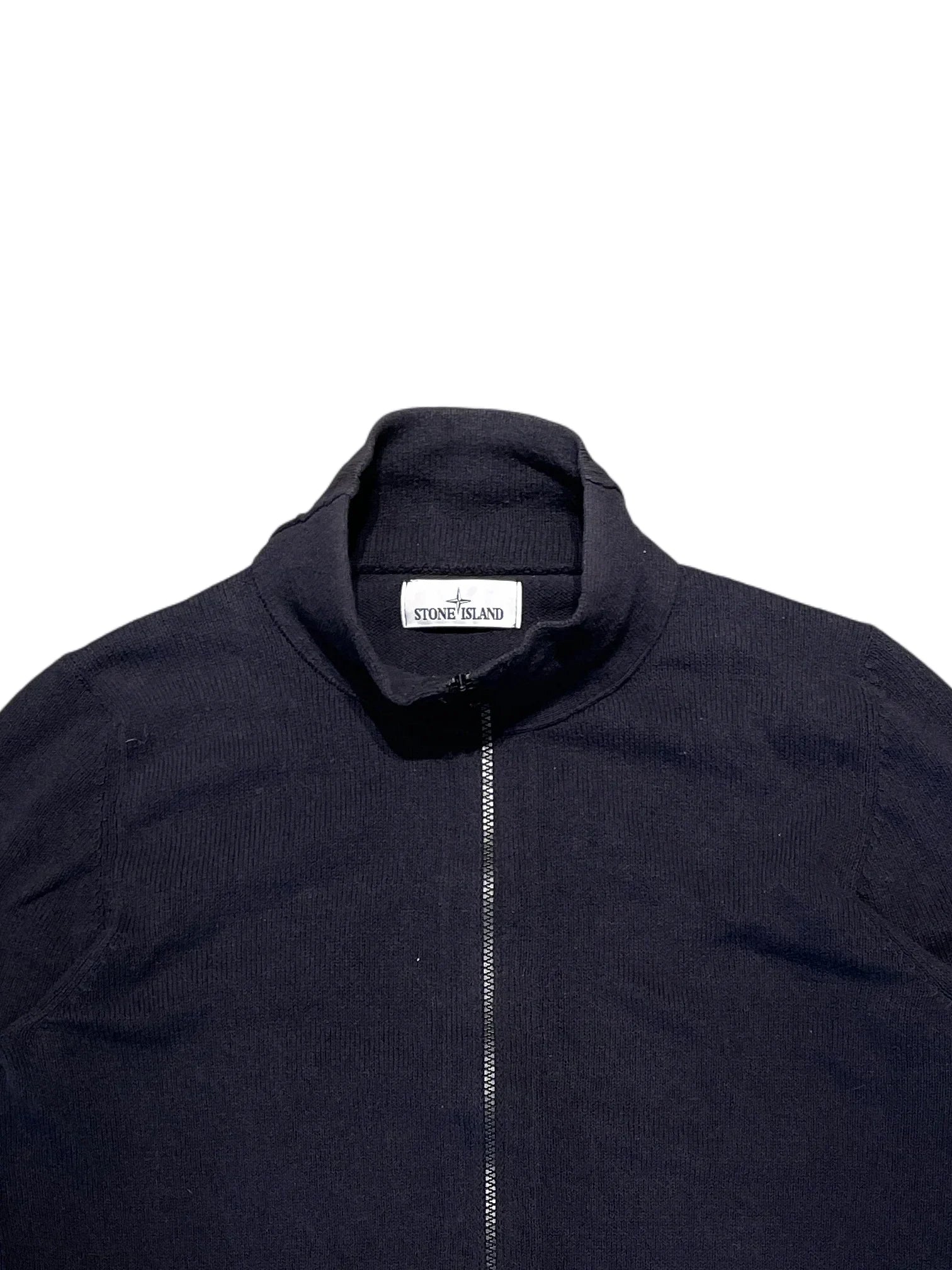 Stone Island Zip-up Knit Jacket L 072195876699 Black