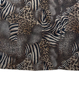 Leather Animal Dress 38 Brown