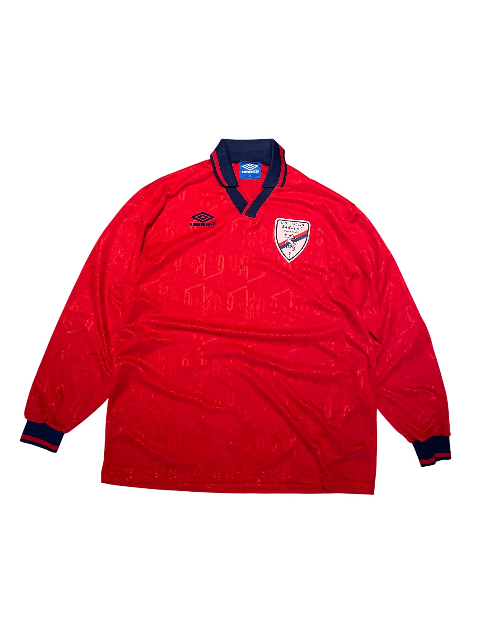 Umbro G.S. Calcio Rangers Palermo Jersey XL Red