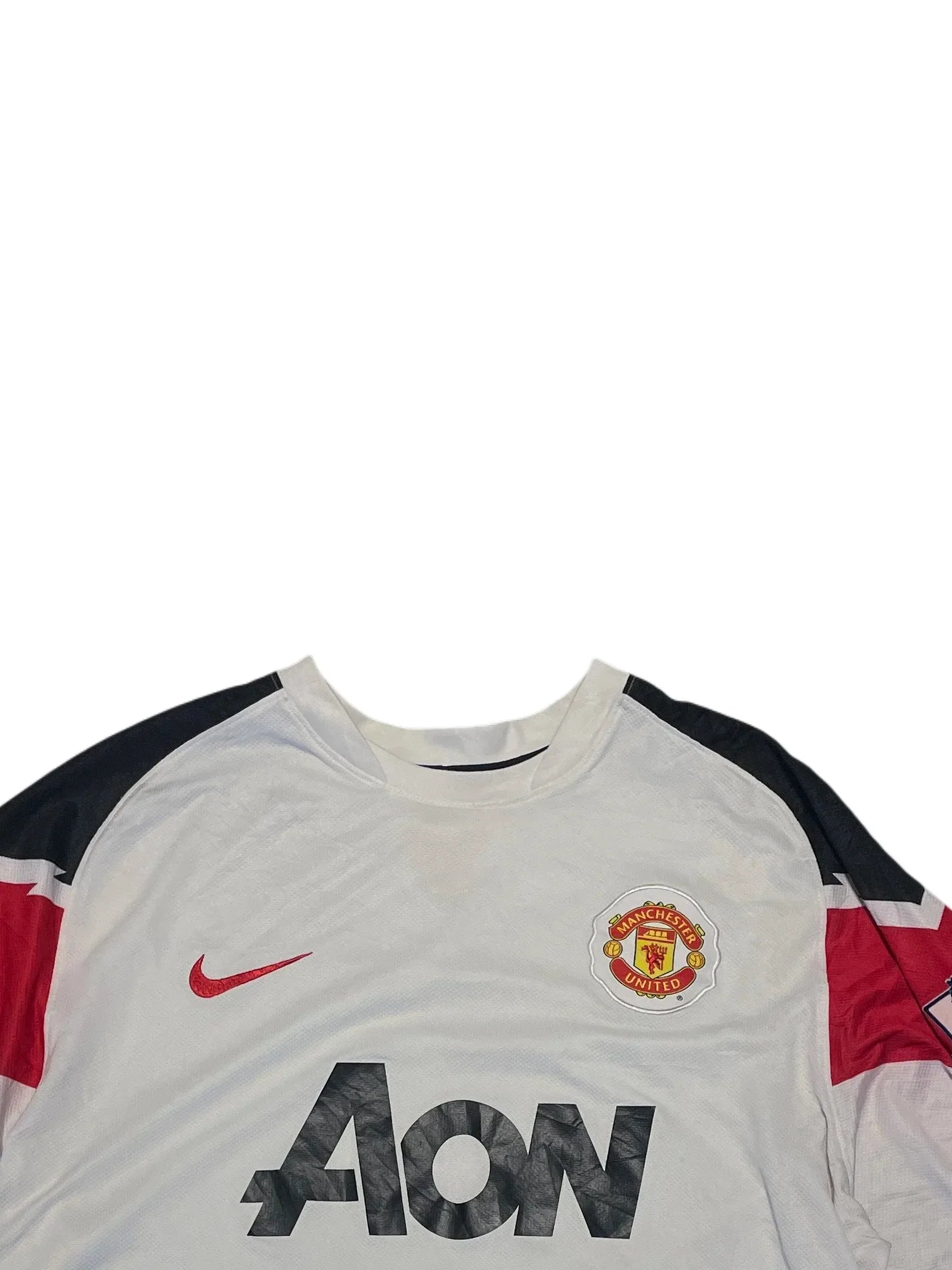 Nike MUFC Vidic Jersey 10/11 L White