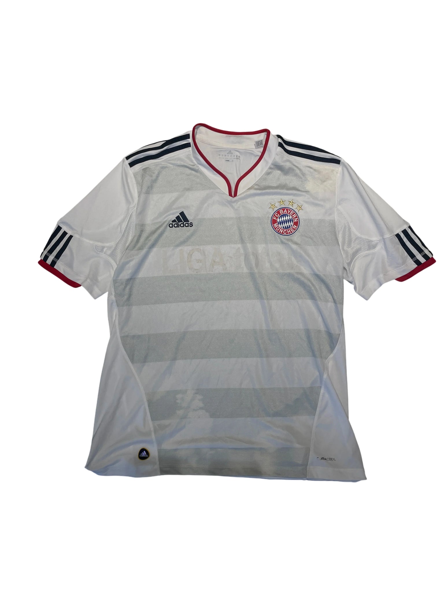 Adidas FC Bayern Jersey 10/11 XL White