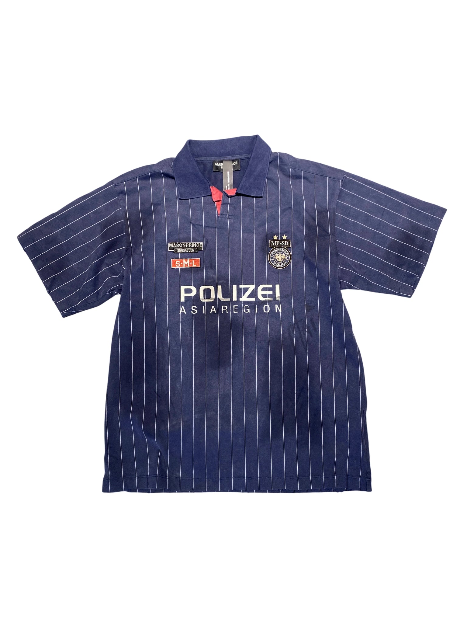 Stadium Police Polo Soccer Jersey M Navy