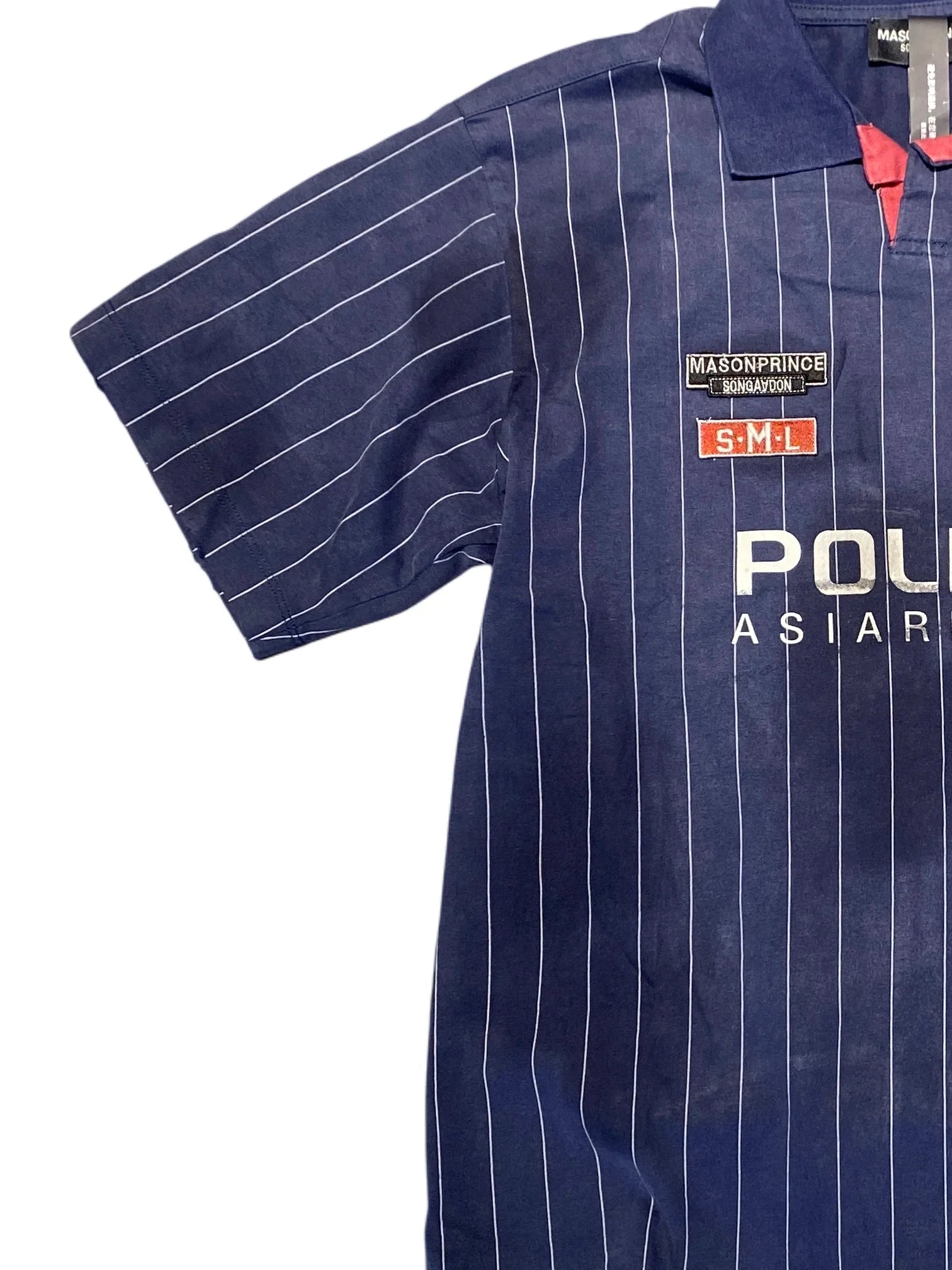 Stadium Police Polo Soccer Jersey M Navy