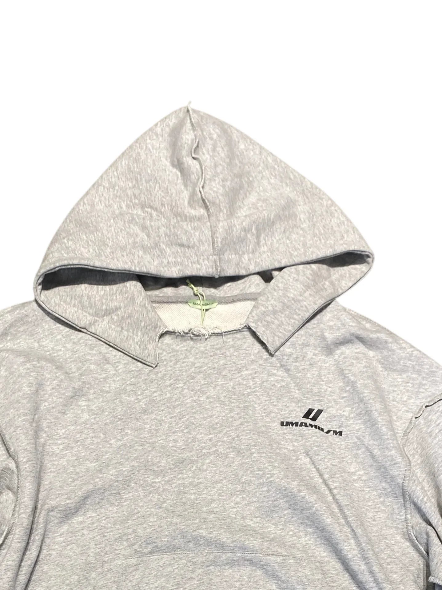 UMAMIISM Ripped Hoodie XL Gray