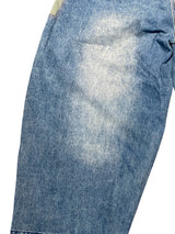 Panelled Denim Trousers L Blue