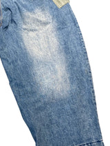 Panelled Denim Trousers L Blue