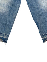 Panelled Denim Trousers L Blue
