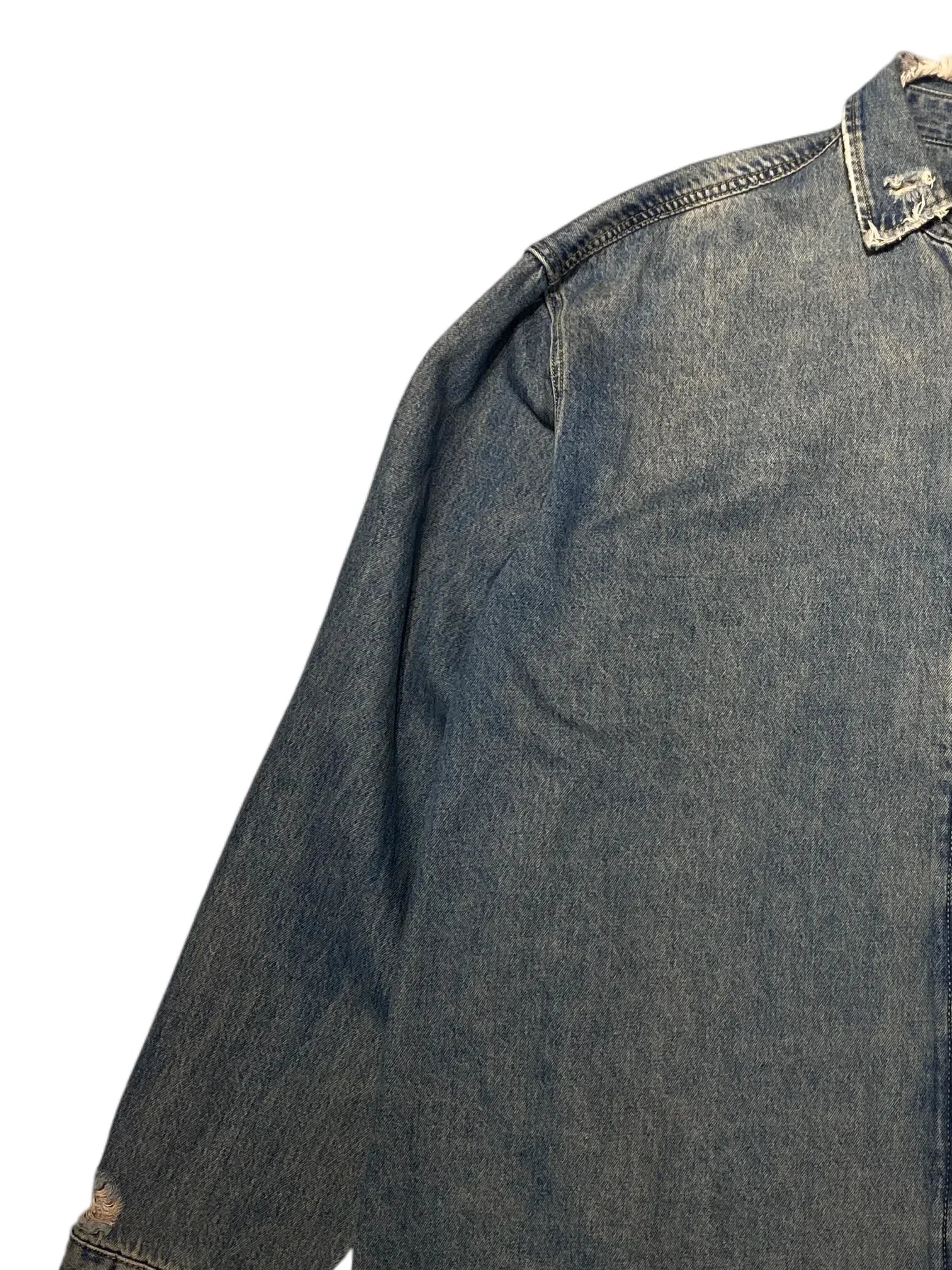 MP Ripped Denim Jacket L/ XL Blue