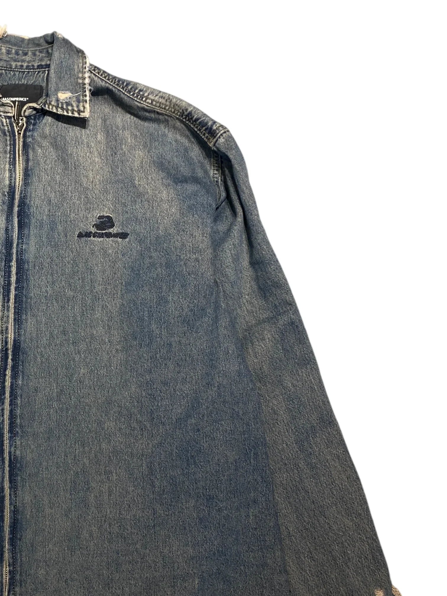 MP Ripped Denim Jacket L/ XL Blue