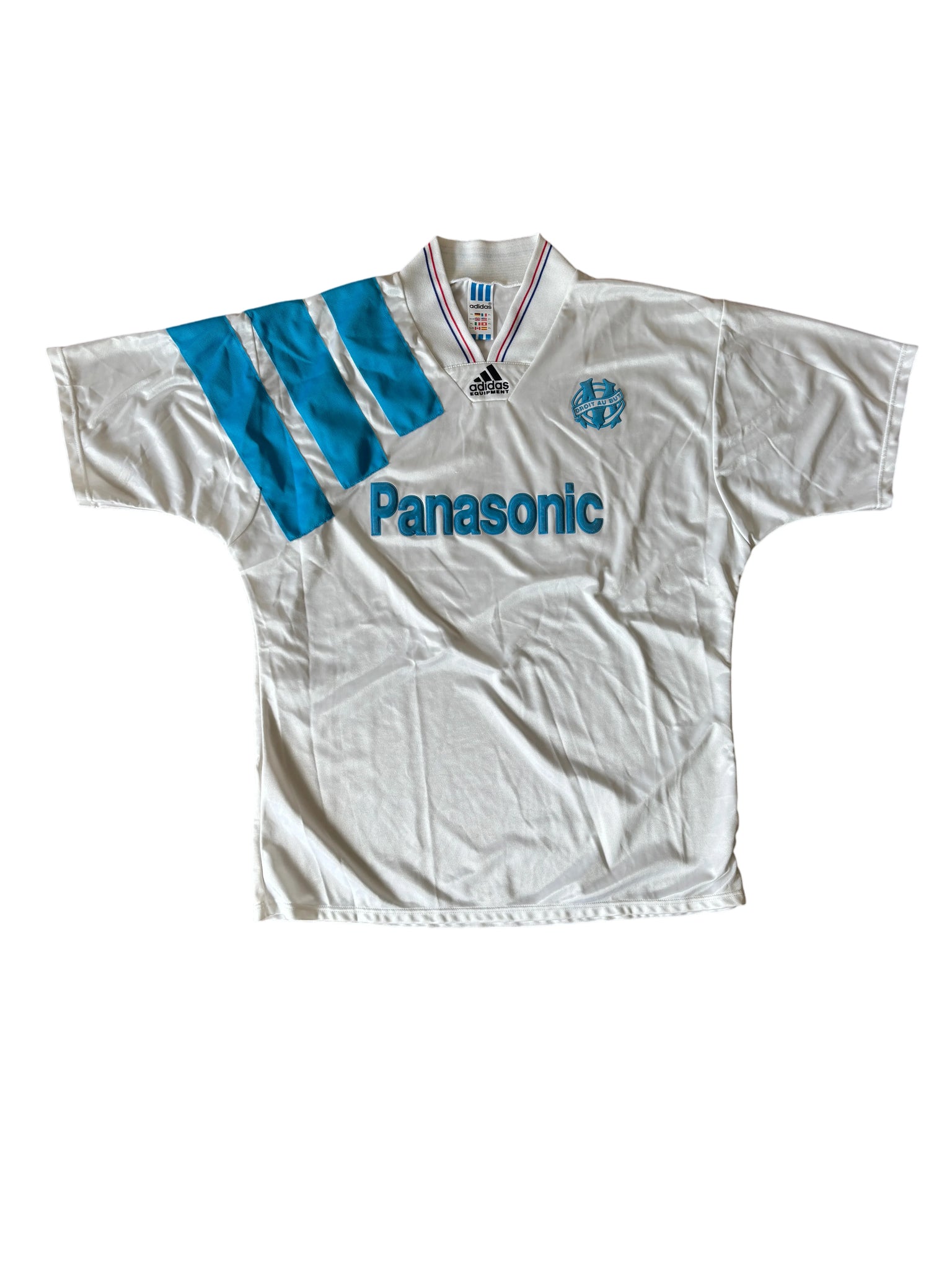 Adidas Olympique Marseille 1992-93 Jersey XL White