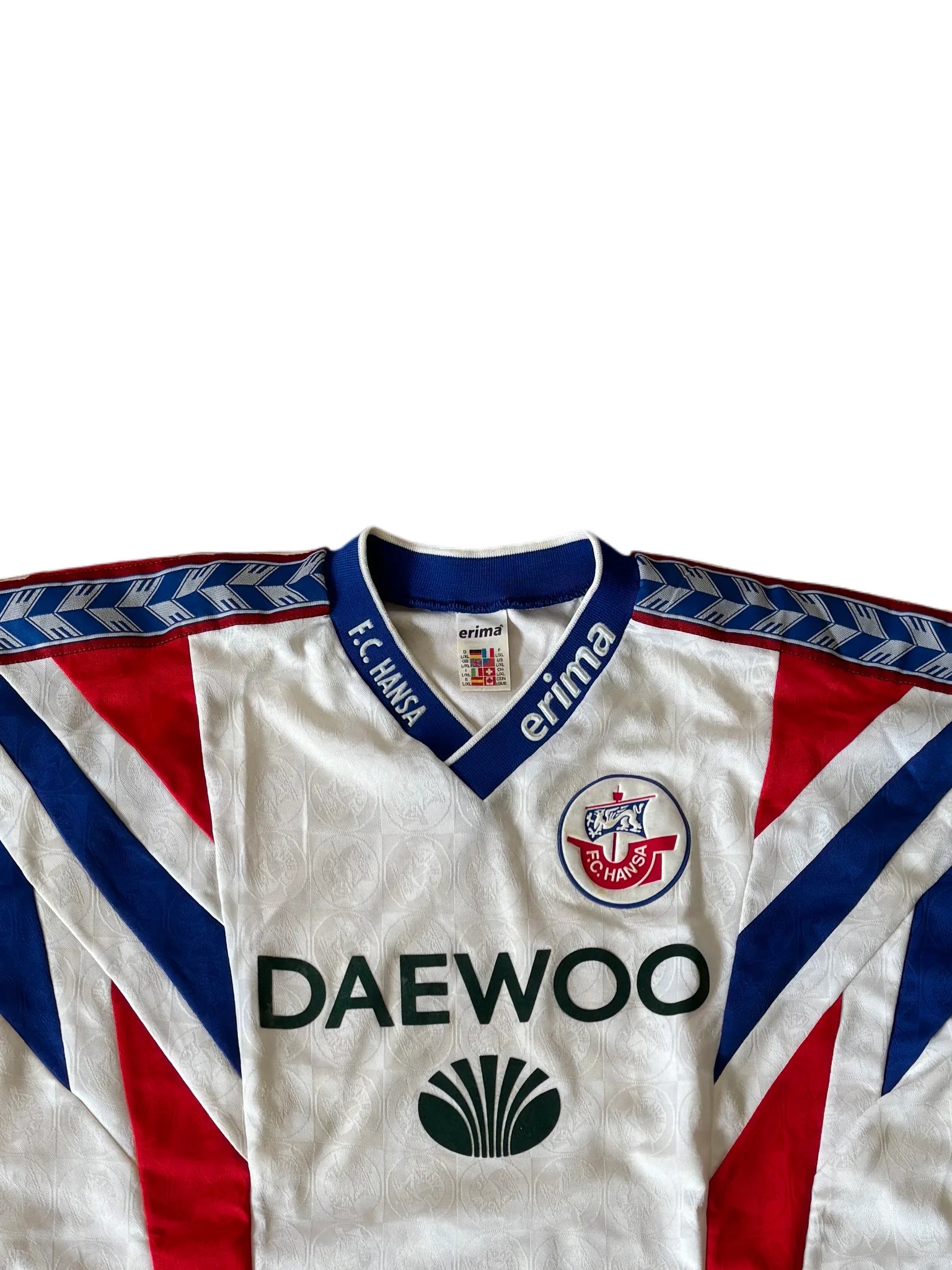 Errea Hansa Rostock 1996-97 Jersey L/XL White