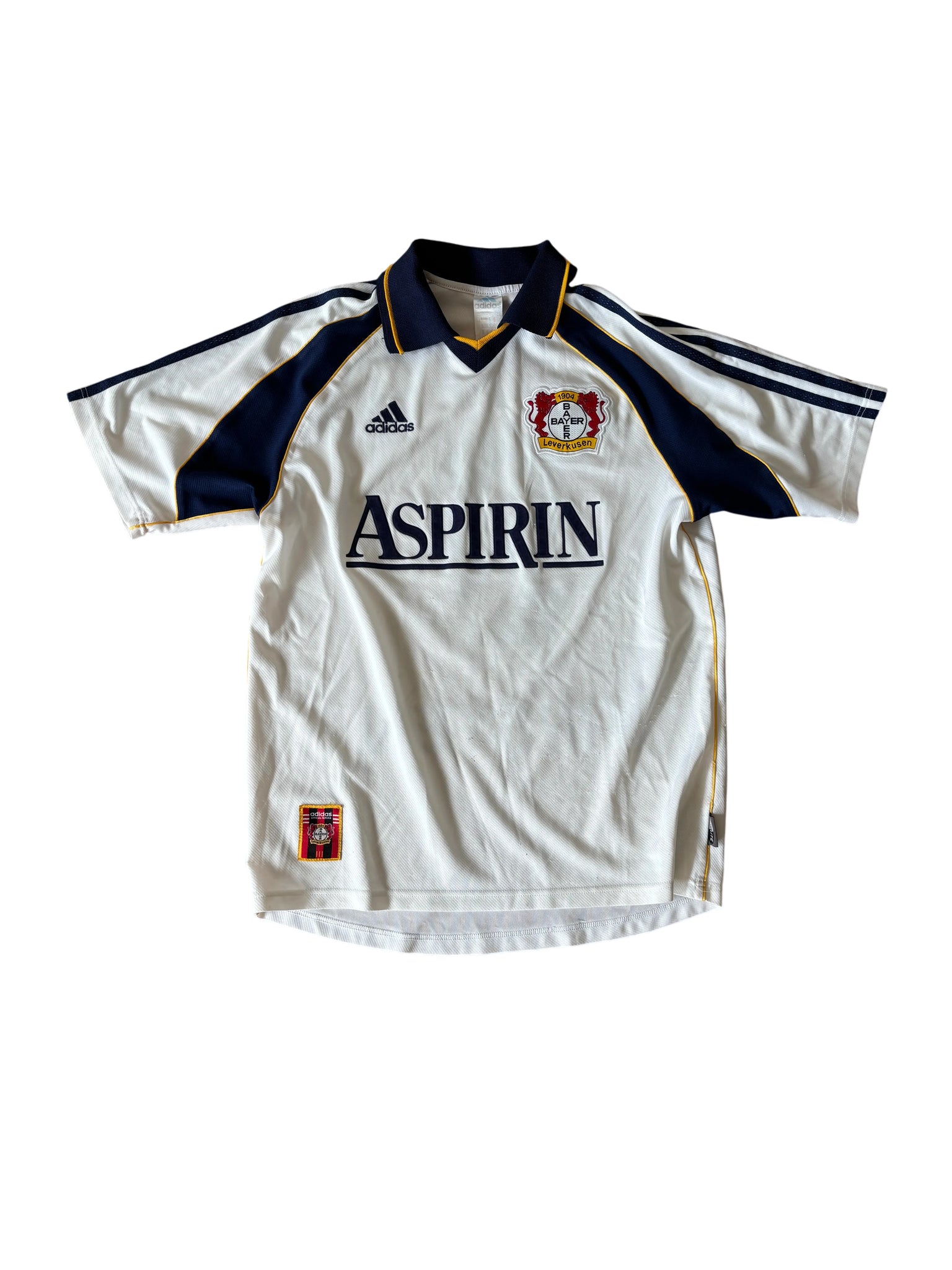 Adidas Bayer Leverkusen 1999-00 Ulf Kirsten Jersey XL White
