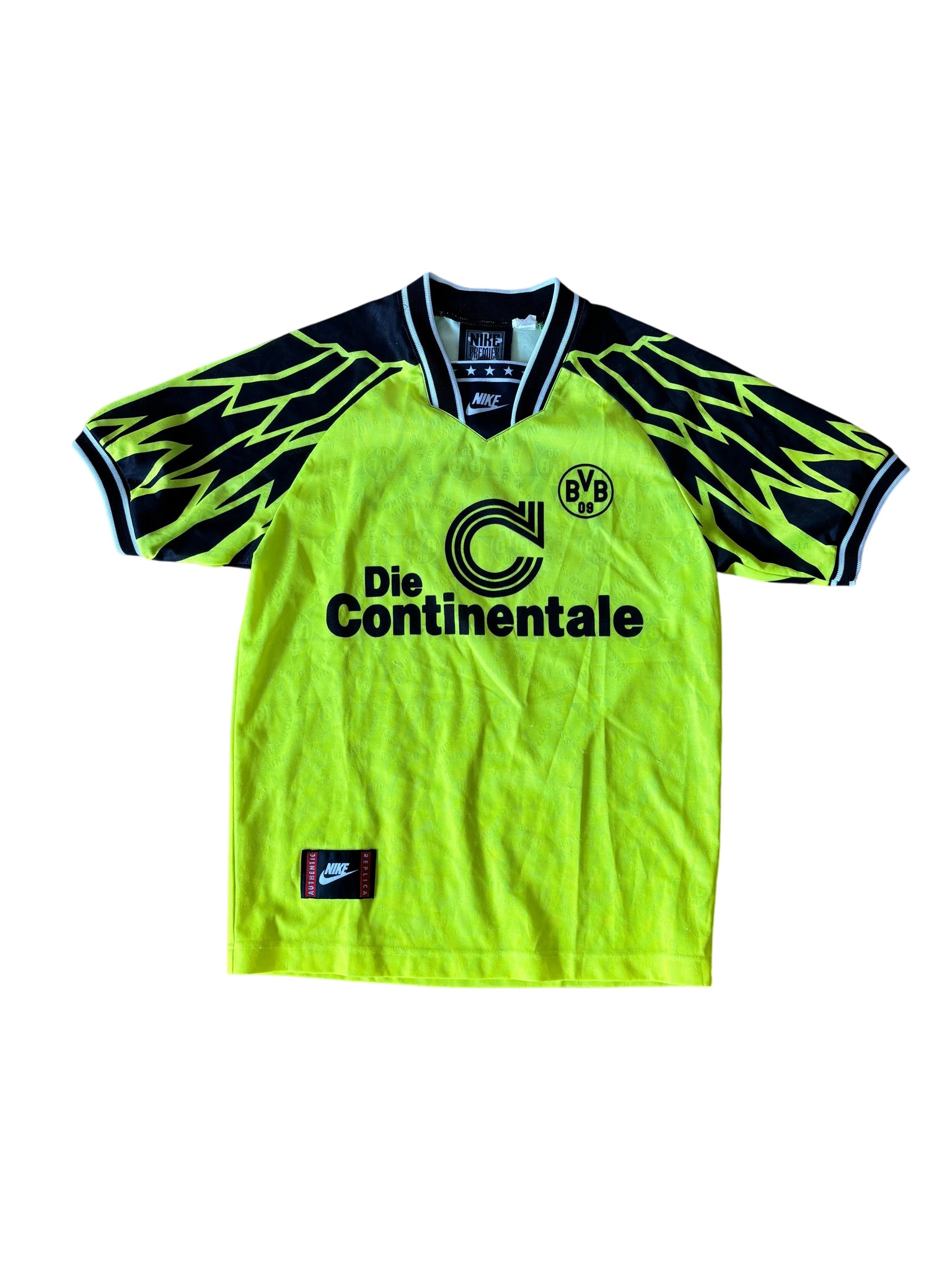Nike BVB 1994/95 signed Jersey S Yellow