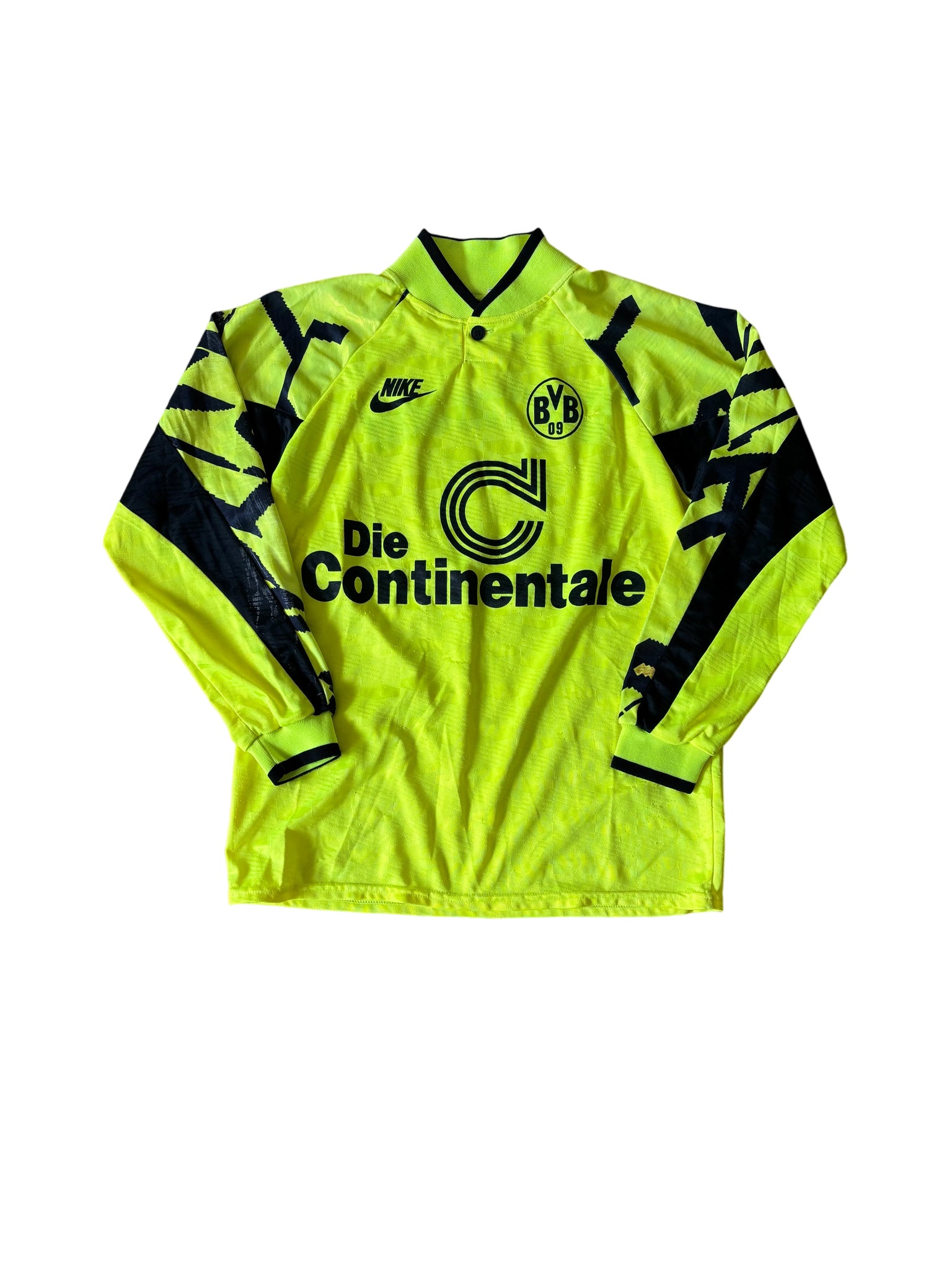 Nike BVB 1991/92 #11 S. Chapuisat Jersey S Yellow