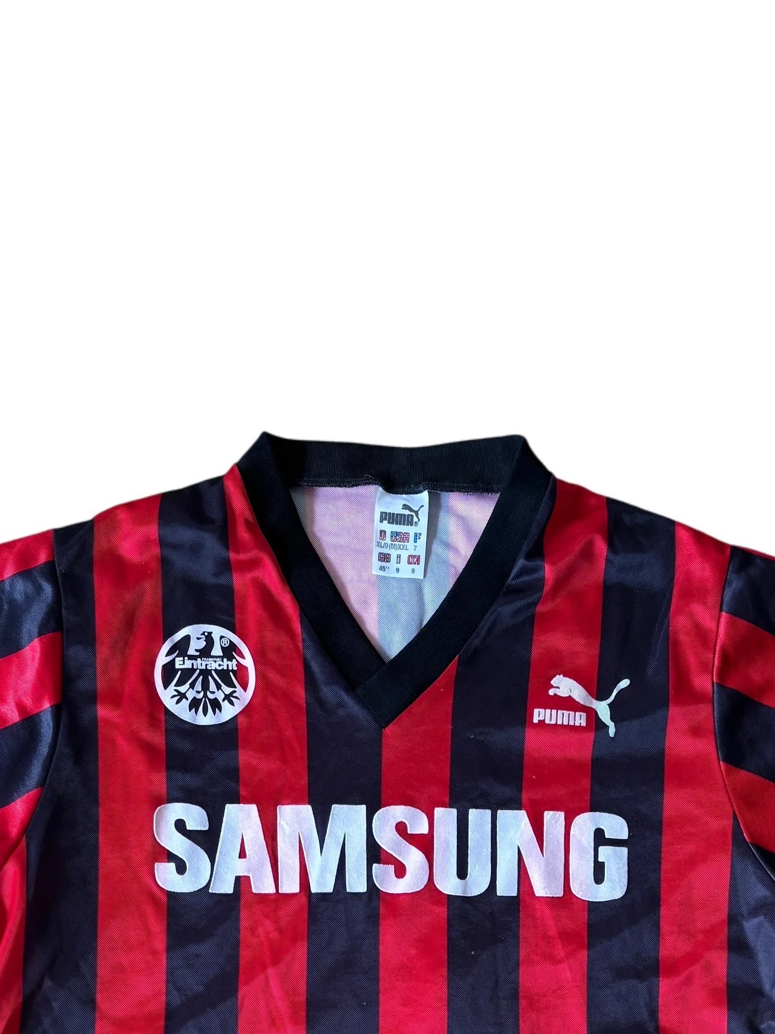 Puma Eintracht Frankfurt 1991-92 #2 Jersey XL Red