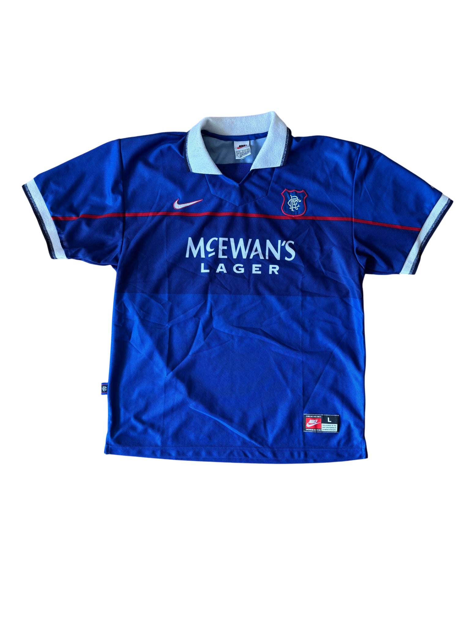 Nike Glasgow Rangers 1998-99 Jersey L Blue