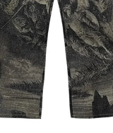 WANNA LAB laser painted denim M Black