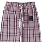 ANDTIME pink plaid trousers Pink